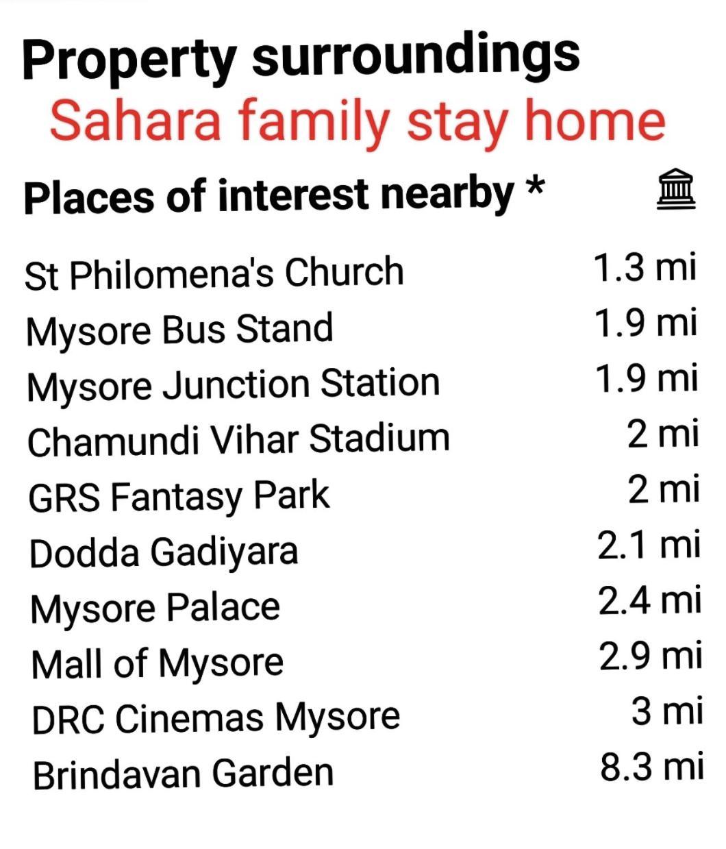 Sahara Family Homestay Mysore Buitenkant foto